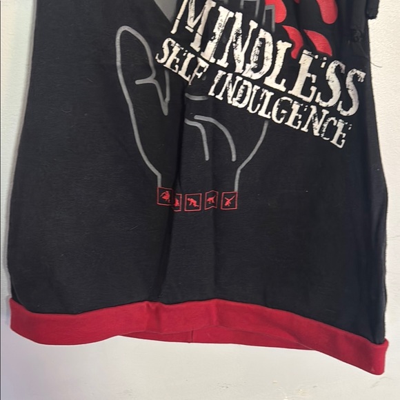 Mindless Self Indulgence Black and Red Halter Top Cut Fingers T @princessetc… 🩷 - Picture 3 of 5